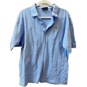 Masters Collection Blue Polo Shirt Mens Large Golf Augusta Cotton